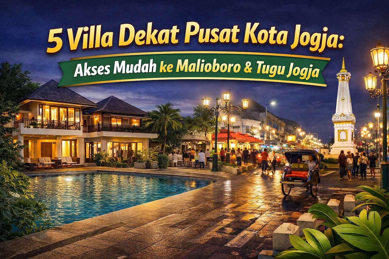 5 Villa Dekat Pusat Kota Jogja: Akses Mudah ke Malioboro & Tugu Jogja